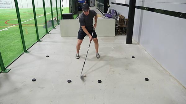 Basic Stickhandling Hip Width Apart