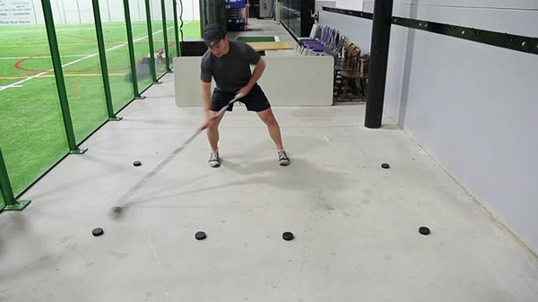 Basic Stickhandling Hip Width Apart - Outside Reach
