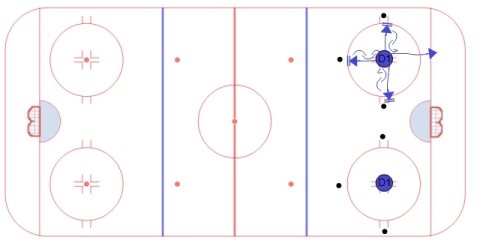 Iron Cross Stick on Puck
